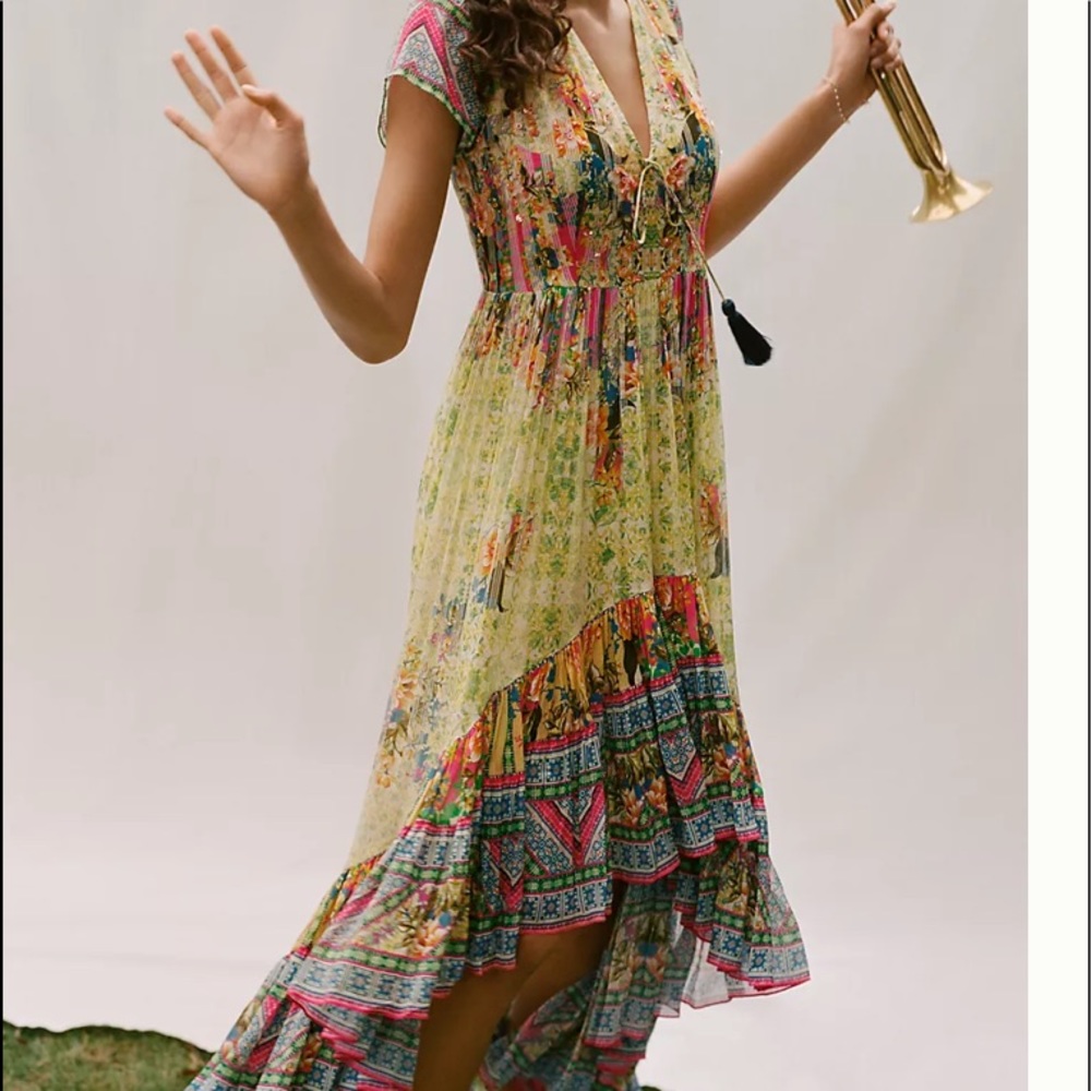 Bhanuni by Jyoti Beaded high low sequin dress 2